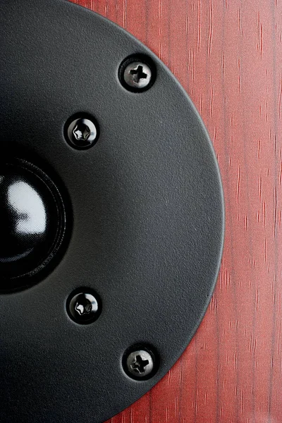 Close Black Tweeter Home Audio Speakers — Stock Photo, Image