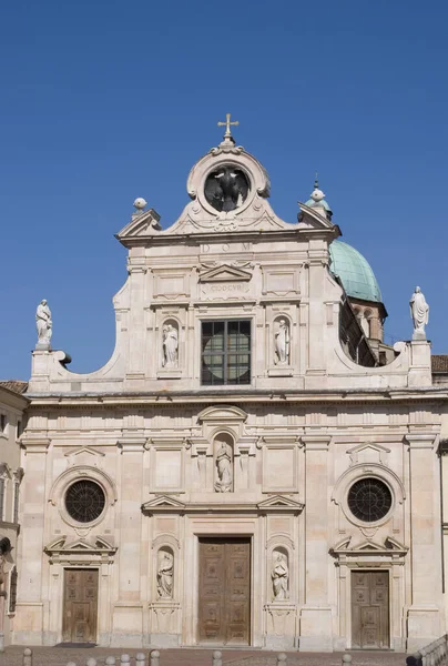 Facade San Giovanni Evangelista Church Parma Emilia Romagna Italy — Stock Photo, Image
