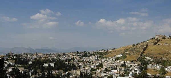 Muslim Distric Granada Albaicin Seen Hill Alhambra — Stock Photo, Image