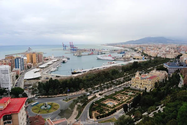 Млага Портовый Город Юге Испании — стоковое фото