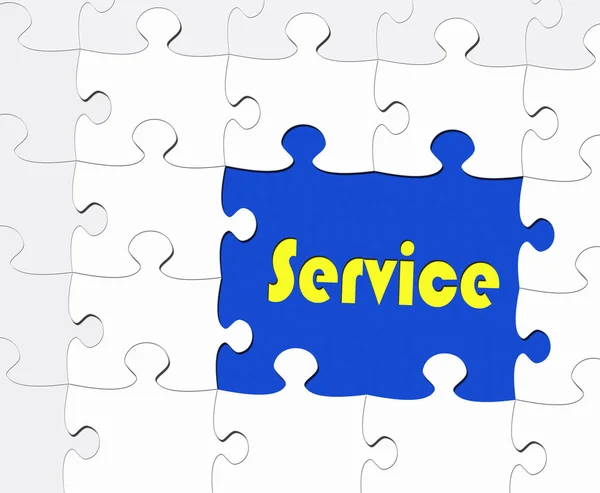 Service Business Concept Puzzel Stijl — Stockfoto