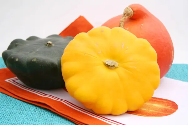 Calabazas Ecológicas Verduras Calabaza Alimentos Vegetales —  Fotos de Stock