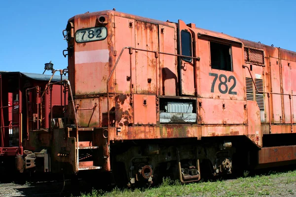 Une Vieille Locomotive Train — Photo