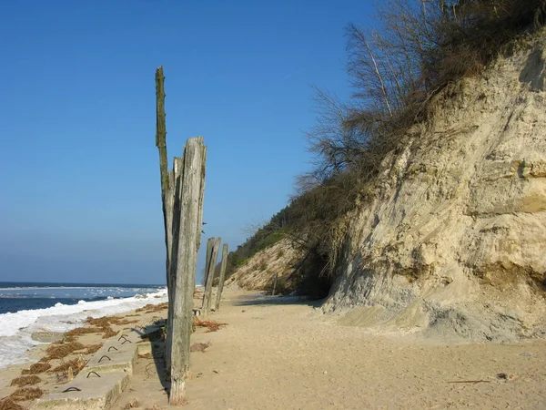 Natuurlijke Strand Klif — Stockfoto
