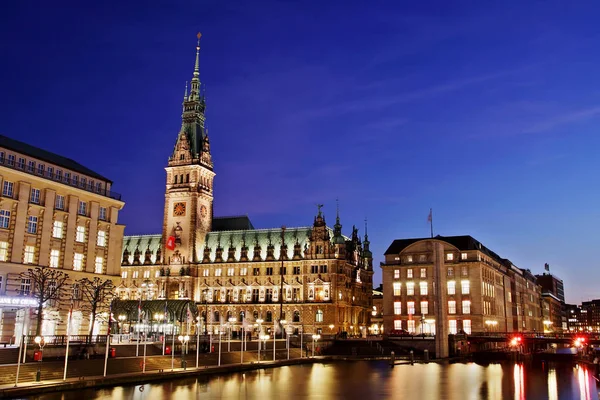 Ayuntamiento Hamburguesas Por Noche — Foto de Stock