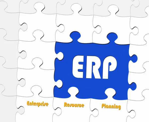 Erp Planificación Recursos Empresariales — Foto de Stock