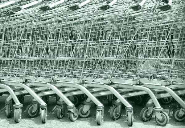 Winkelwagen Trolley Mand Gebruikt Supermarkten High Dynamic Range Hdr — Stockfoto