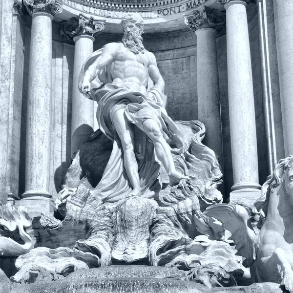 Fontana Trevi Римі Італія Високий Динамічний Діапазон Hdr — стокове фото