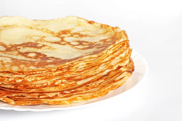 Pancake Lezat Latar Belakang Tutup — Stok Foto