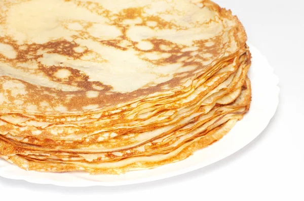 Tasty Pancakes Background Close — Stock Photo, Image