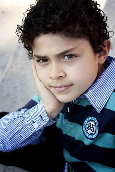 Retrato Infantil Bonito Conceito Infância Feliz — Fotografia de Stock