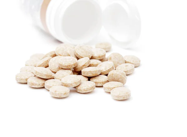 Heap Pills Isolated White Background — Stock Photo, Image