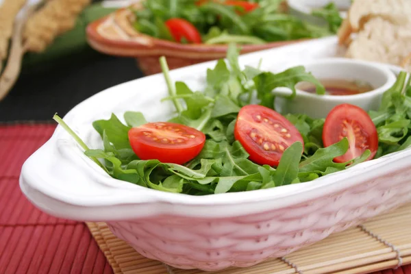 Vue Rapprochée Salade Fraîche Savoureuse — Photo