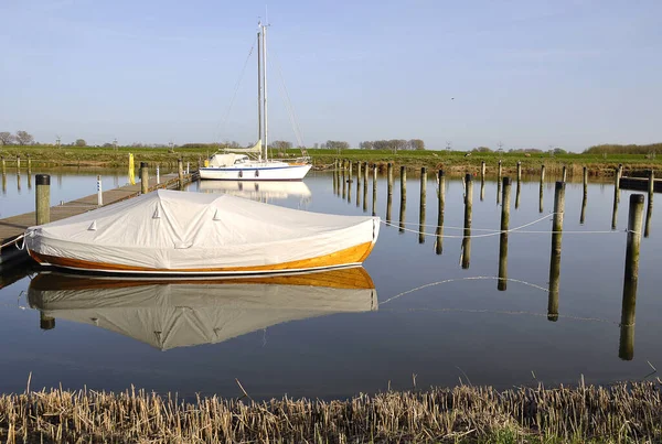 Marina Port Spécialement Conçu Avec Amarrages Pour Embarcations Plaisance Petits — Photo