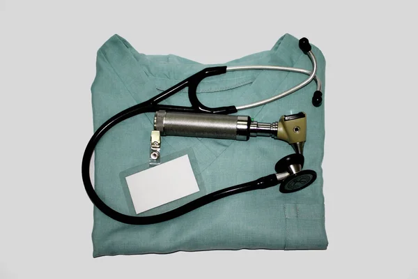 Doctors Gown Stethoscope — 图库照片