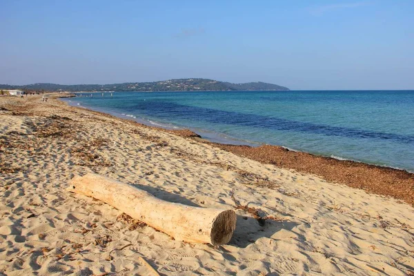 Tarde Una Playa Tranquila Saint Tropez Francia — Foto de Stock