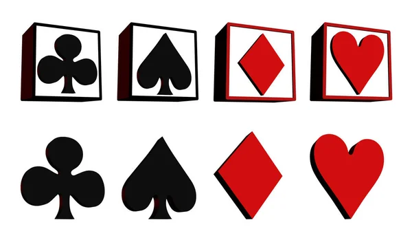 Карточки Казино Азартные Игры — стоковое фото
