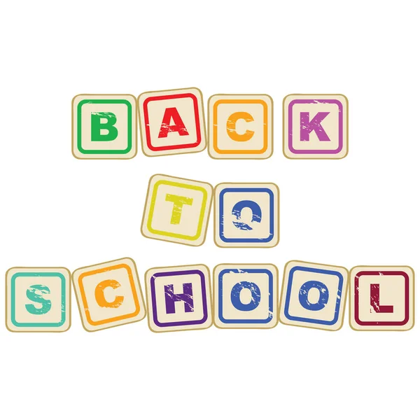 Back School 철자의 — 스톡 사진