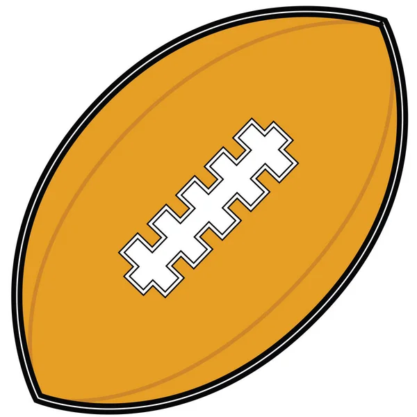 Illustrazione Fumetto Stilizzato Football Americano — Foto Stock