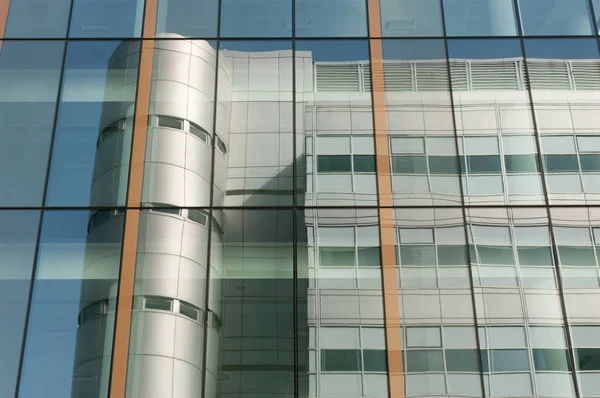 Modern Kantoorgebouw Weerspiegeld Glas Glasgow Schotland — Stockfoto