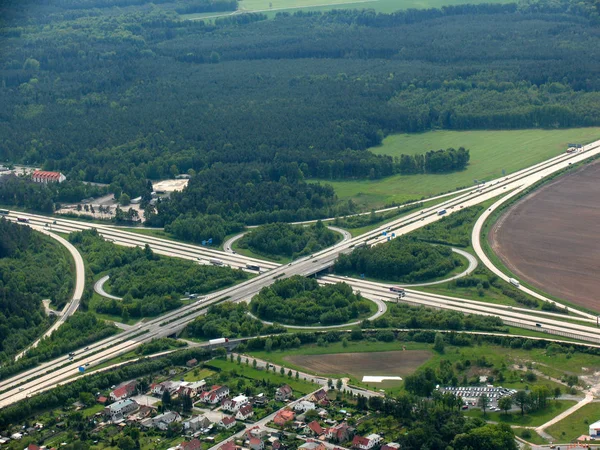 Γραφική Άποψη Της Οδικής Κυκλοφοριακής Υποδομής — Φωτογραφία Αρχείου