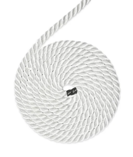 Сильна Мотузка Ізольована Білому — стокове фото