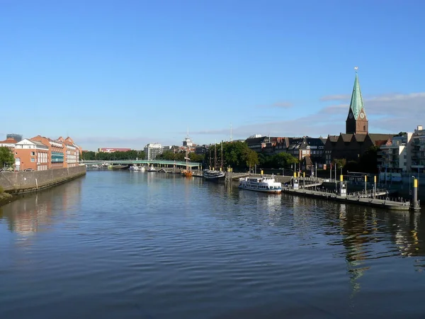 Vid Den Stora Weser Bremen — Stockfoto