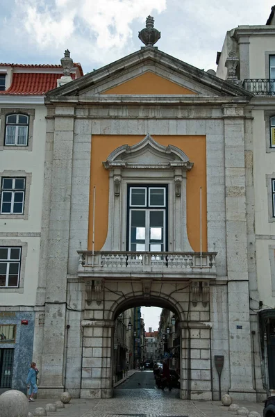 Portugal Casa Arquitectura Historia Ventana Entrada Del Edificio — Foto de Stock