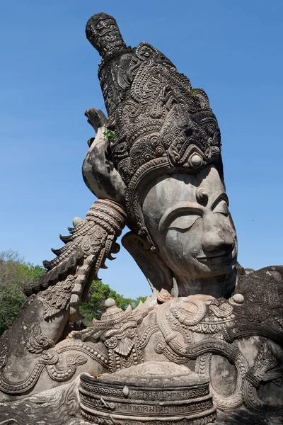 Figura Buddhizmus Óriás Szobrok Nong Khai Északkelet Thaiföld — Stock Fotó
