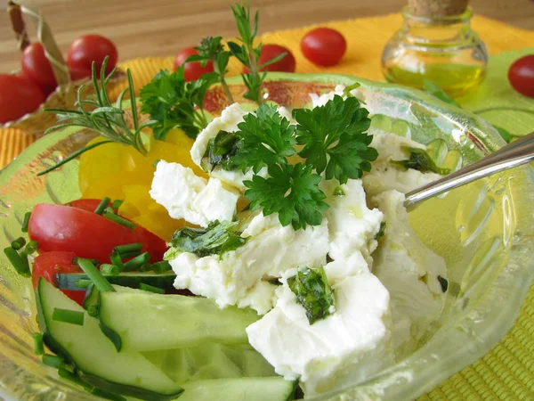 Salade Fromage Brebis — Photo