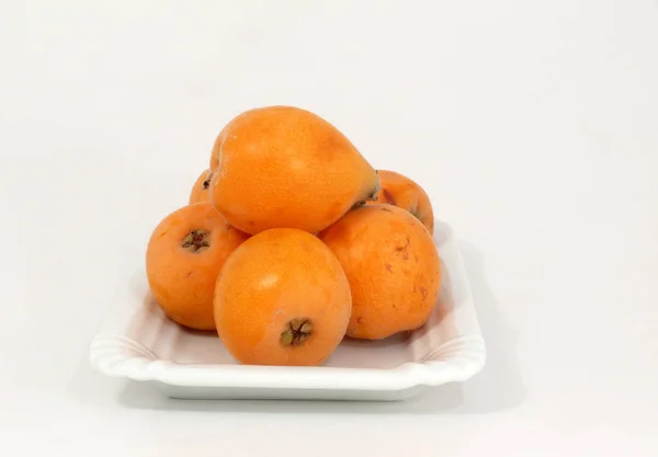Orange Mandarine Fraîche Sur Fond Blanc — Photo