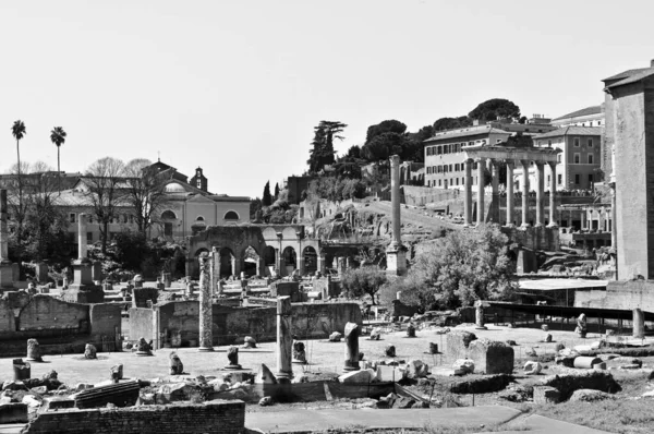 ローマのフォーラムの遺跡 フォロ ロマーノ ローマ イタリア — ストック写真