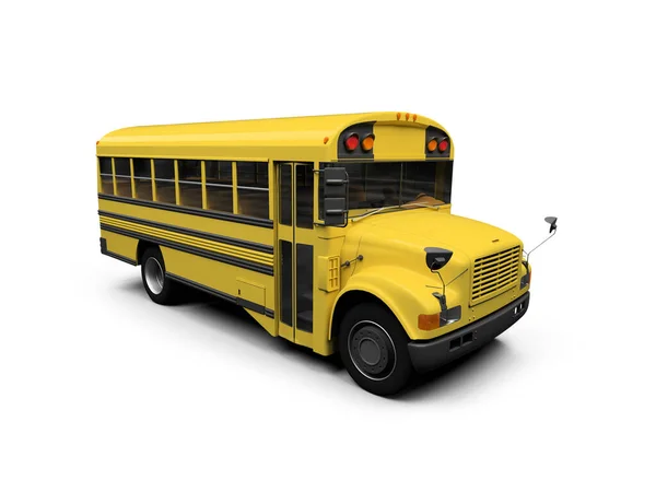 Isolated School Bus White Background — Stock Photo, Image