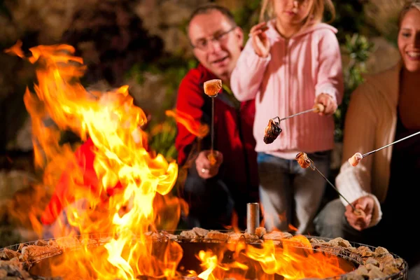 Family Having Barbecue Evening — Stock Photo, Image