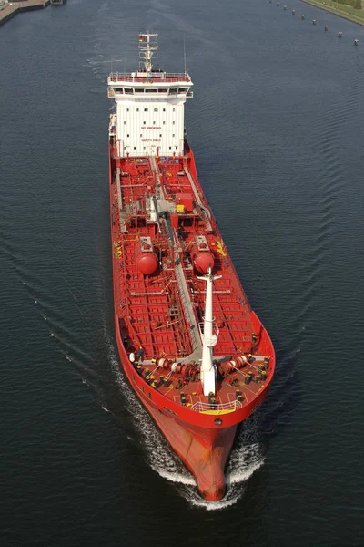 Kapal Tanker Kanal Kiel — Stok Foto