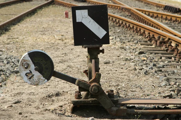 Interruptor Ferrocarril Manual — Foto de Stock