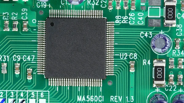 Chip Computadora Tablero Curcuit — Foto de Stock