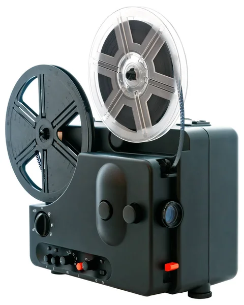 Een Super Film Projector Optioneel Witte Achtergrond — Stockfoto