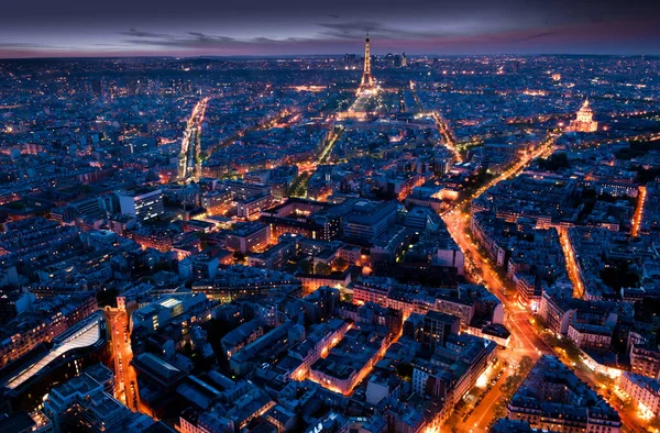 Pariser Nacht Von Oben — Stock Photo, Image