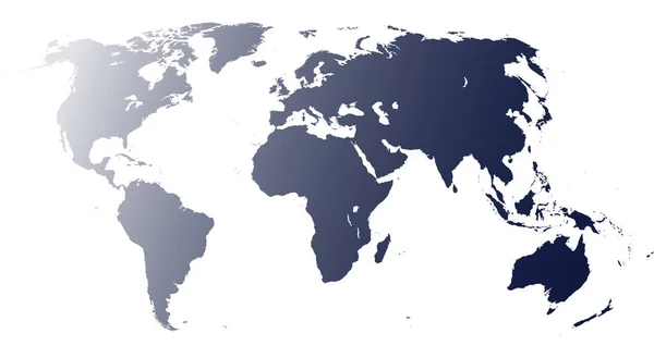 Mapa Del Mundo Sobre Fondo Blanco — Foto de Stock