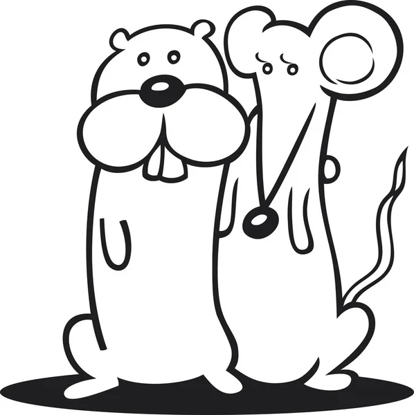 Ілюстрація Hamster Миші Розмальовки Книги — стокове фото