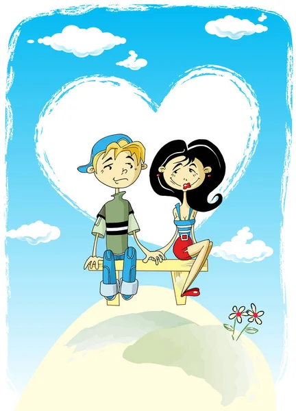 Herz Valentinstag Hintergrund Vektor Und Illustration — Stockfoto