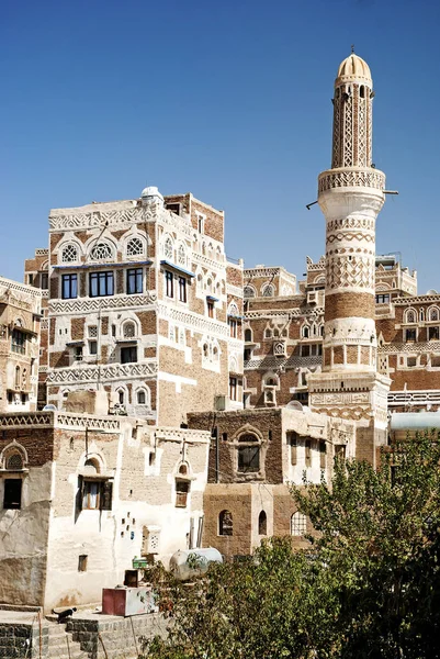 Sanaa Altstadt Jemen Traditionelle Jemenitische Architektur — Stockfoto