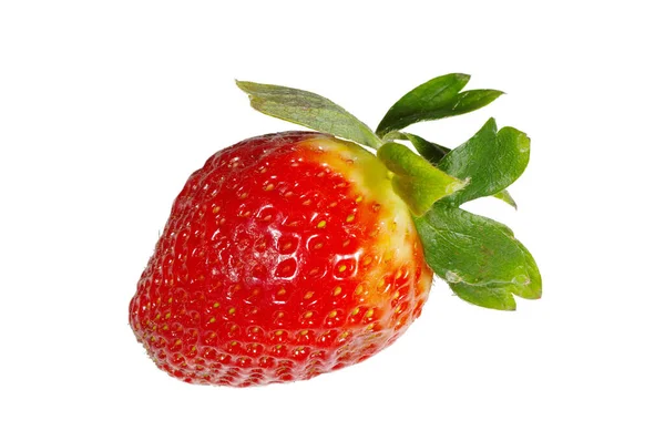 Fragole Fresche Isolate Fondo Bianco — Foto Stock