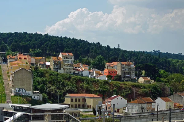 ポルトガル リスボンの物語の風景建築のアーチの高さ — ストック写真