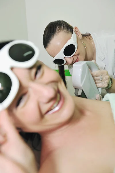 Depilacja Laserowa Pielęgnacja Skóry Gabinecie Spa Kosmetycznym — Zdjęcie stockowe