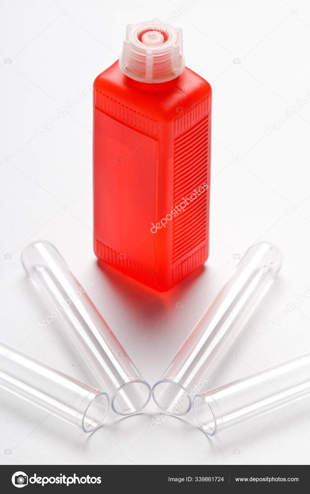 Different Chemistry Laboratory Objects White Background Stock Photo by ...