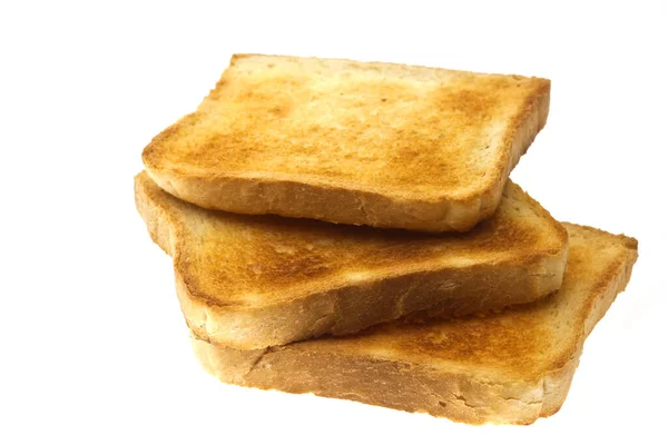 Fried Toasts White Background — Stock Photo, Image