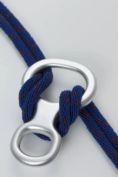 Closeup Abseilachter Rope — 스톡 사진