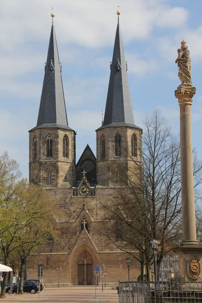 Kostel Duderstadtu Eichsfeldu — Stock fotografie